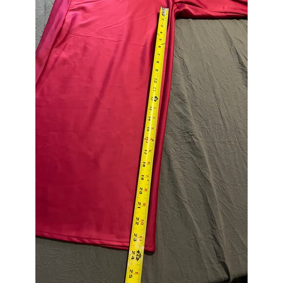 Joie Bright Pink Satin Wide Leg Pants NWT Size 10 - Picture 6 of 6